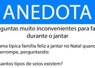 Anedota: Perguntas muito inconvenientes para fazer durante o jantar