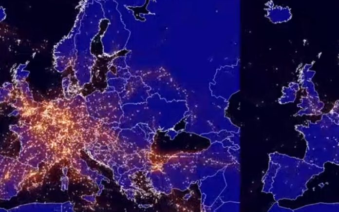 Imagens mostram as grandes diferenças no espaço aéreo durante a pandemia