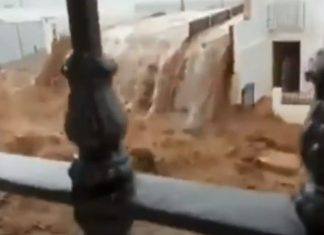 Tromba de água, granizo e rajadas de vento na Andaluzia deixam rastro de destruição