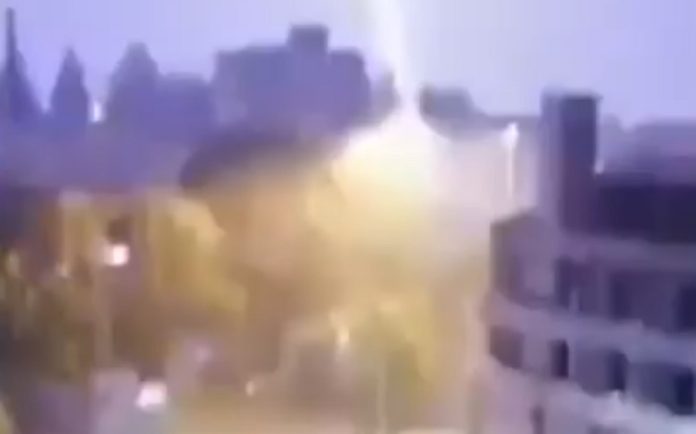 Trovoada forte chega a Bragança e ilumina a cidade