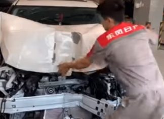 Nissan Lannia pronto para ir para a sucata é recuperado