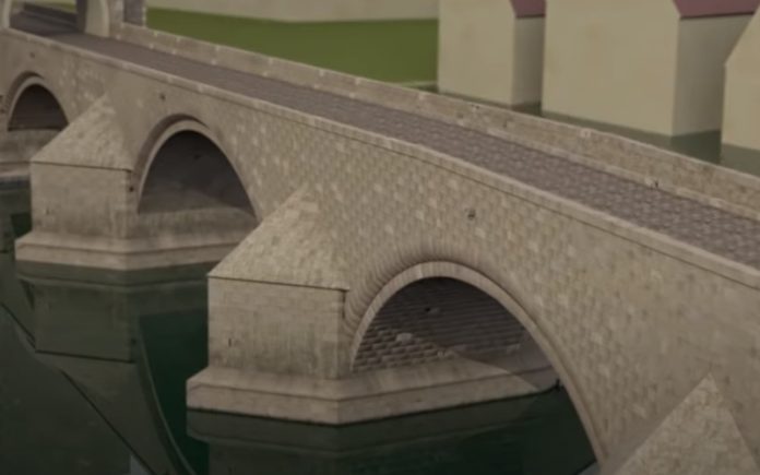 Vídeo mostra como eram construídas pontes no séc. XIV em 3D Vídeo mostra como eram construídas pontes no séc. XIV em 3D
