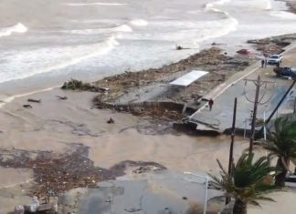 Drone capta imagens do caos na ilha de Creta depois de tempestade