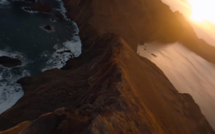 Drone FPV grava imagens fascinantes das paisagens madeirenses Drone FPV grava imagens fascinantes das paisagens madeirenses