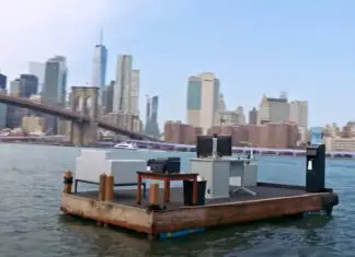 Escritório flutuante no rio em NY garante distanciamento social para evitar contágio