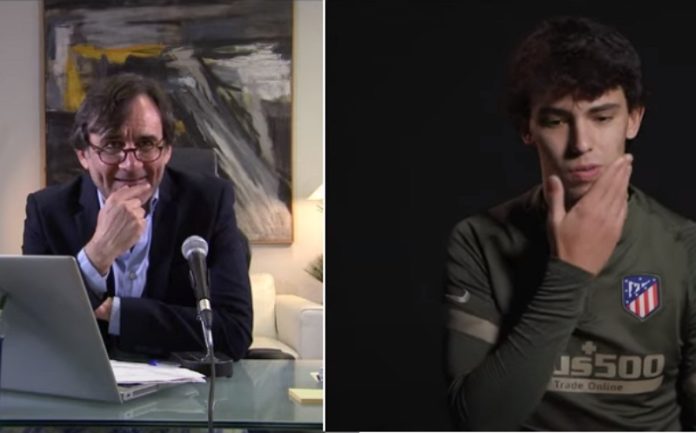 João Félix foi «apanhado» durante uma entrevista