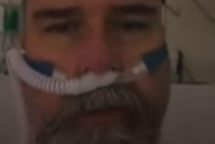 Homem internado com Covid-19 fez um vídeo a apelar ao uso da máscara Homem internado com Covid-19 fez um vídeo a apelar ao uso da máscara