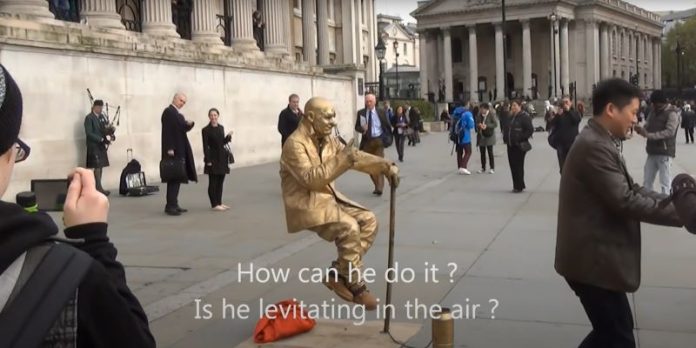 Homem levitando no ar, truque revelado