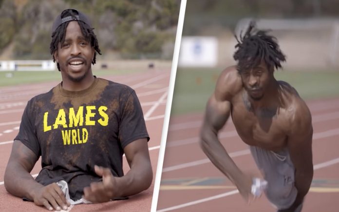 Atleta que nasceu sem pernas conquista dois recordes mundiais do Guinness