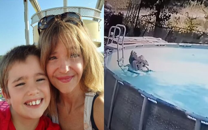 Criança de 10 anos salva a mãe durante convulsão na piscina