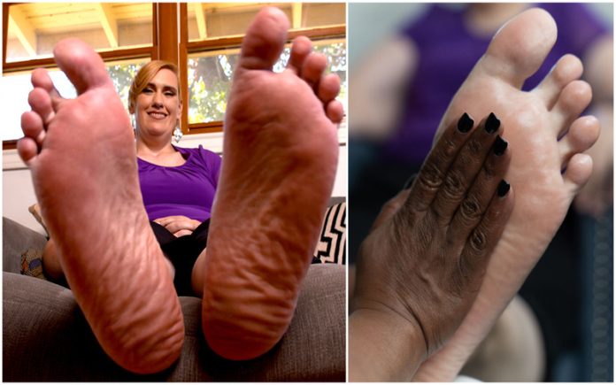 Mulher de Houston tem os maiores pés do mundo