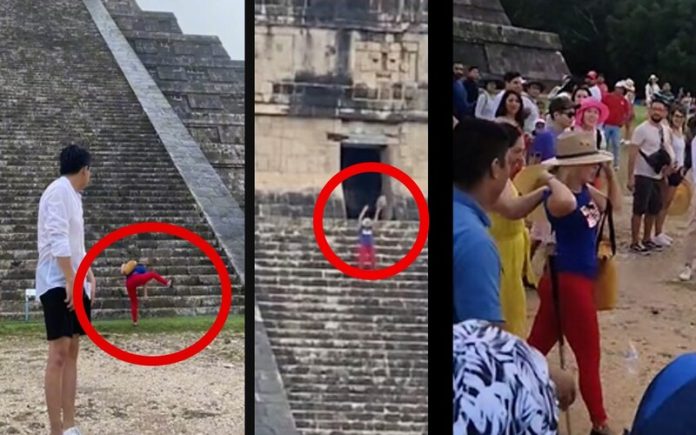 Turista subiu templo maia de Chichén Itzá e acabou vaiada e expulsa