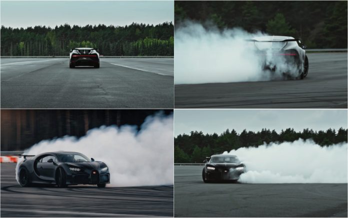 Bugatti CHIRON Pur Sport com um mega-drift épico