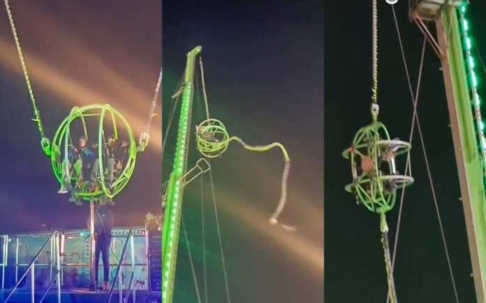 Elástico de Slingshot rompe-se e causa o pânico em Londres