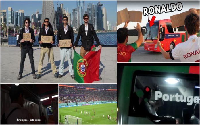 Portugueses que foram ao Qatar sonham em conhecer Cristiano Ronaldo