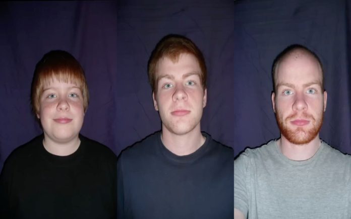 Rapaz tirou uma selfie todos os dias durante 15 anos