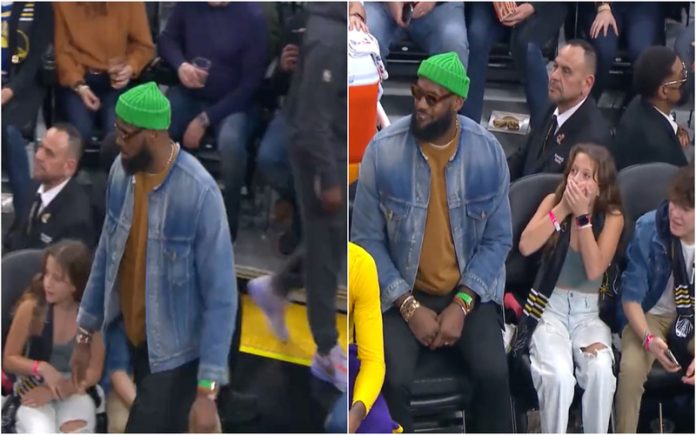 LeBron James deixa fã de boca aberta após se sentar ao seu lado