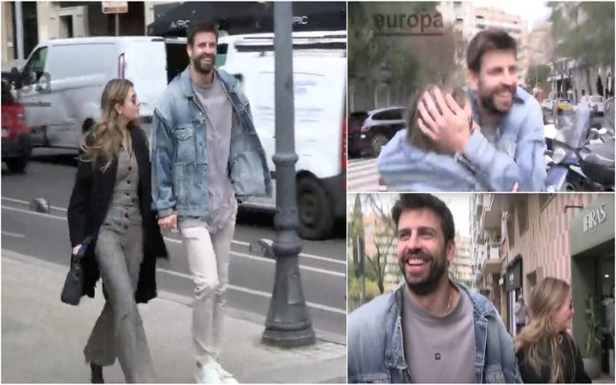 Piqué e Clara Chía são apanhados em momento hilariante no meio da rua