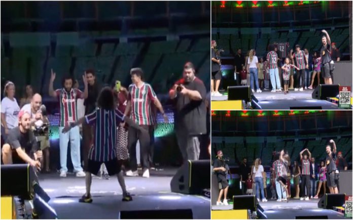 Filho de Marcelo imita festejo de Cristiano Ronaldo na apresentação ao Fluminense