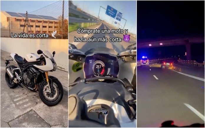 Motociclistas circulam a 200 kmh e são presos pela polícia