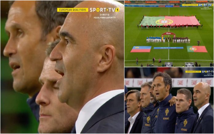 Roberto Martínez já canta o hino como um verdadeiro Português