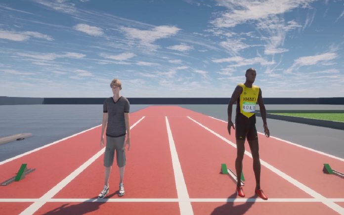 Simulação 3D mete a frente Usain Boalt contra uma pessoa comum em corrida épica