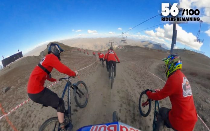 Competição entre 3 profissionais e 100 amadores de downhill está a ser um sucesso