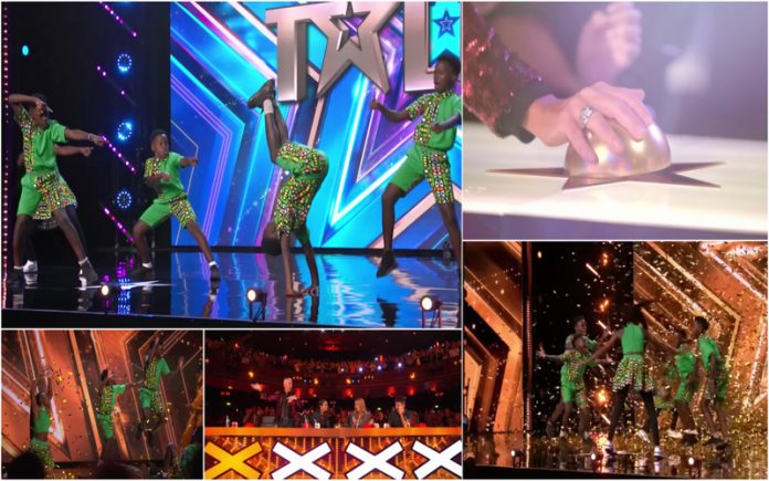 Grupo de crianças de Uganda recebe o “botão dourado” a meio da atuação no Britain’s Got Talent
