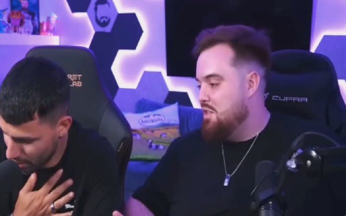 Kun Agüero apanha grande susto durante live na Twitch