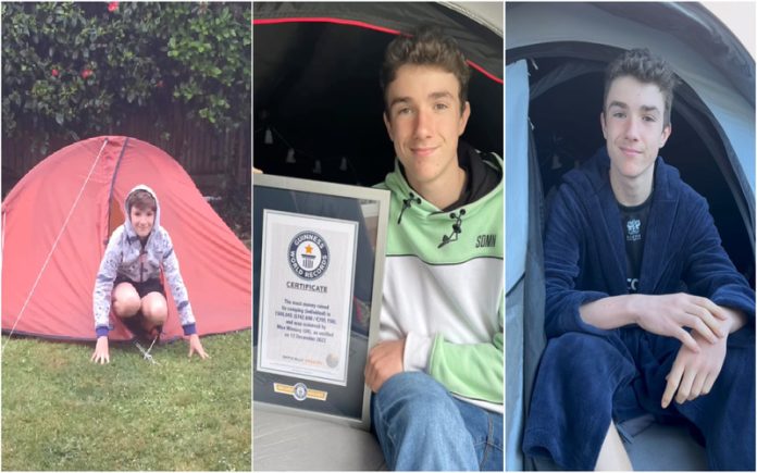 Rapaz dorme numa tenda por 3 anos e angariou 975 mil euros para a caridade
