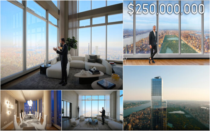 Visita guiada à residência mais alta do mundo à venda por 250 milhões de dólares