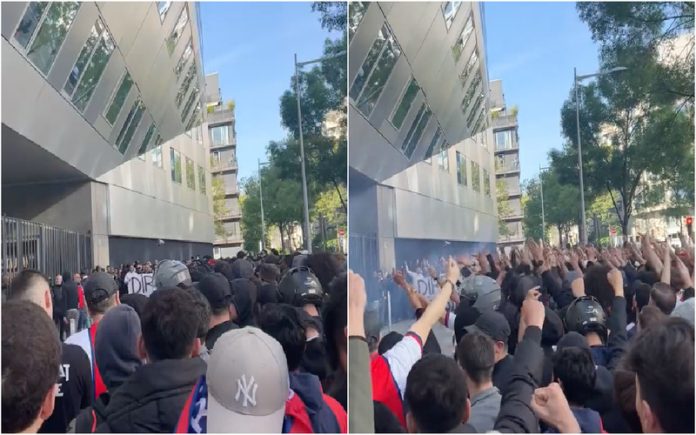 Adeptos do PSG contestam e pedem saída de Messi e Neymar