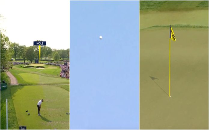 Feito extraordinário no golfe: Jogador norte-americano impressiona com uma tacada perfeita a 30 metros de distância