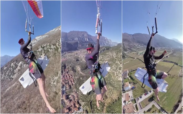 Praticante de kitesurf é surpreendido por fortes ventos enquanto buscava boas ondas