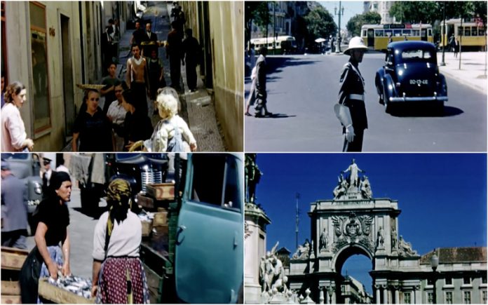 Como era Lisboa a cores em 1950