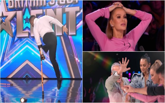 Dancarino com apenas uma perna recebeu o 1º botão dourado do Britain's Got Talent