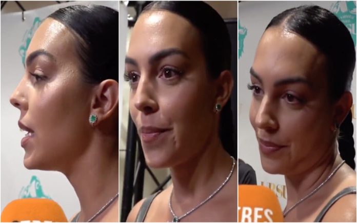 Giorgina fala sobre a nova marca de água de Cristiano Ronaldo