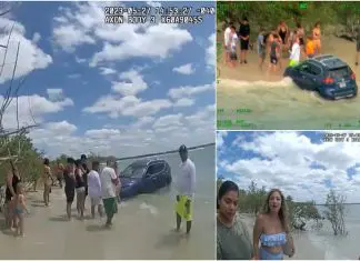 Mulher bebe demais e é detida na praia