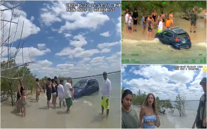 Mulher bebe demais e é detida na praia
