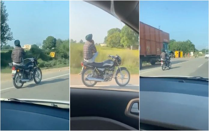 Mota com autopilot avistada em circulação