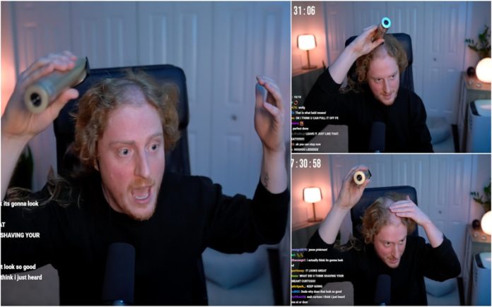 Streamer rapa cabelo ao vivo e descobre que os fones deformaram a sua cabeça