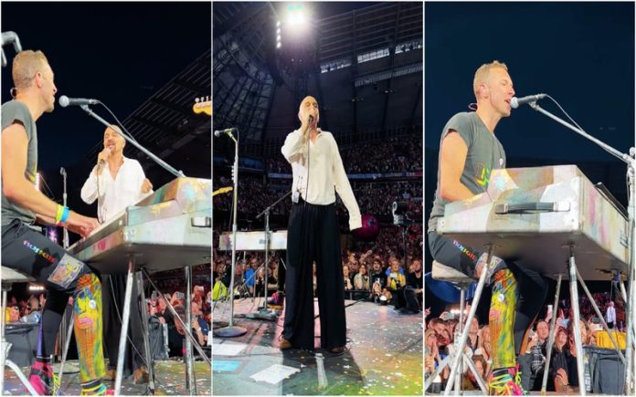 Momento épico: Vocalista dos James canta o clássico 'Sit Down' com os Coldplay em Manchester