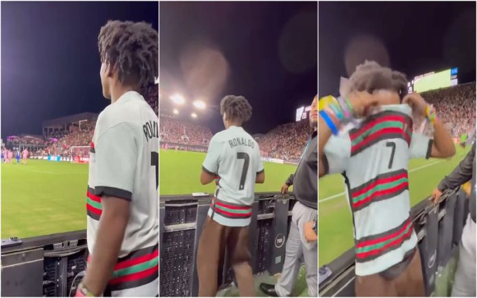Fã de Ronaldo tem reação inesperada após golaço de Messi na estreia pelo Inter Miami