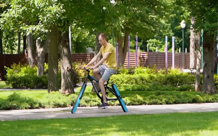 Inovação impressionante Engenheiro cria bicicleta revolucionária sem rodas que surpreende ao se movimentar