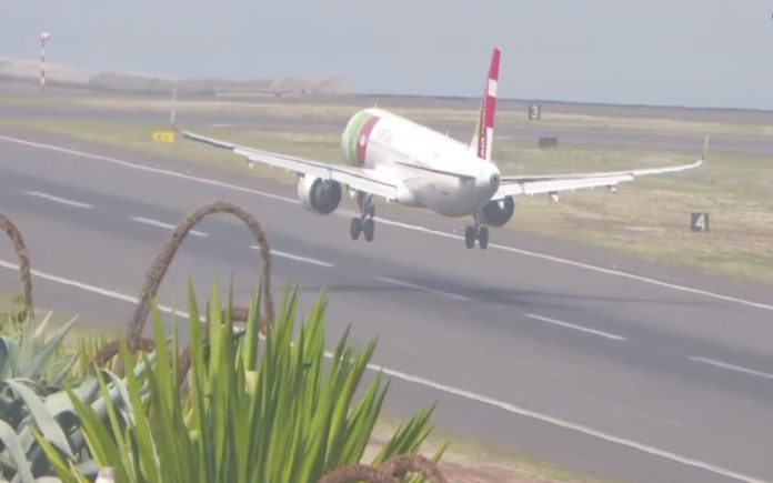 Momento tenso: Aterragem desafiadora de avião da TAP no Aeroporto da Madeira