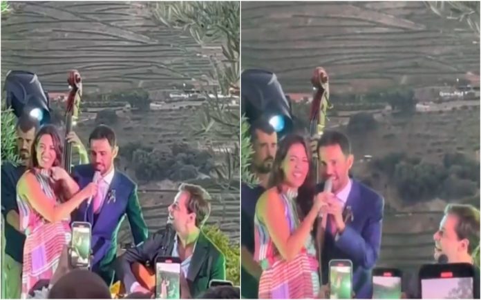 Momento memorável: Bernardo Silva canta ao lado de António Zambujo durante festa de casamento