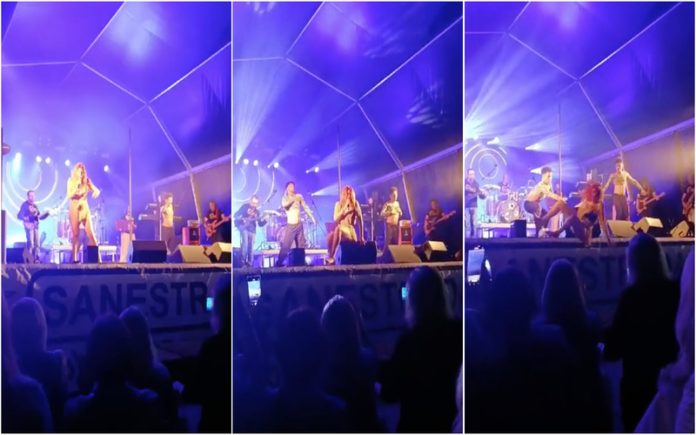 Incidente em concerto: Cantora Sónia Costa cai do palco em Cascais e é levada ao hospital