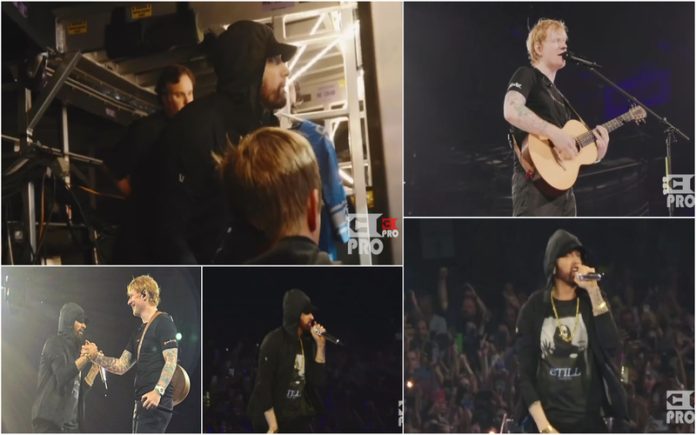 Momento surpresa: Eminem canta 'Lose Yourself' em concerto de Ed Sheeran