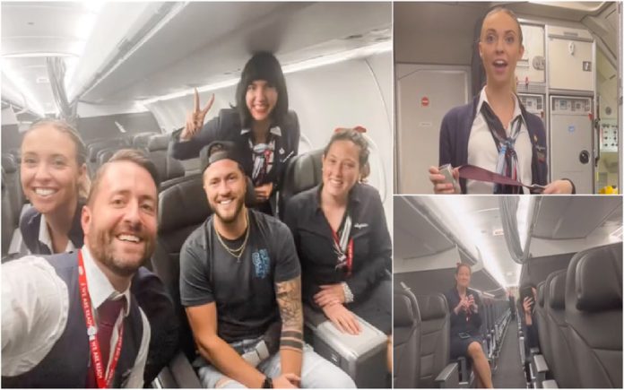 Jovem transforma voo solitário em festa épica