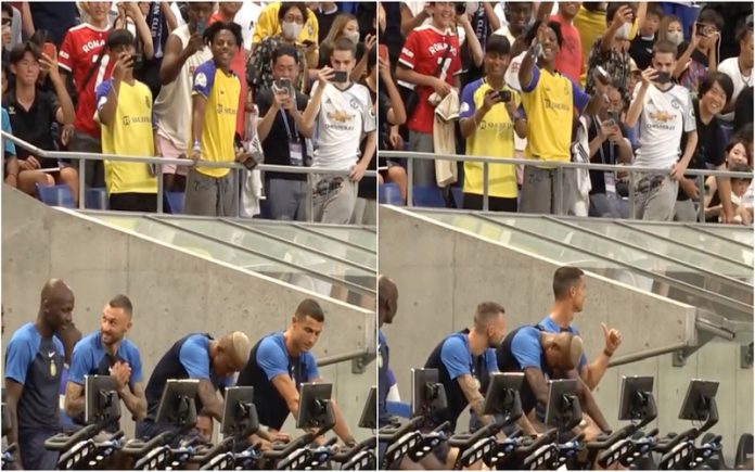 Speed não deixa Ronaldo sossegado nem durante os treinos